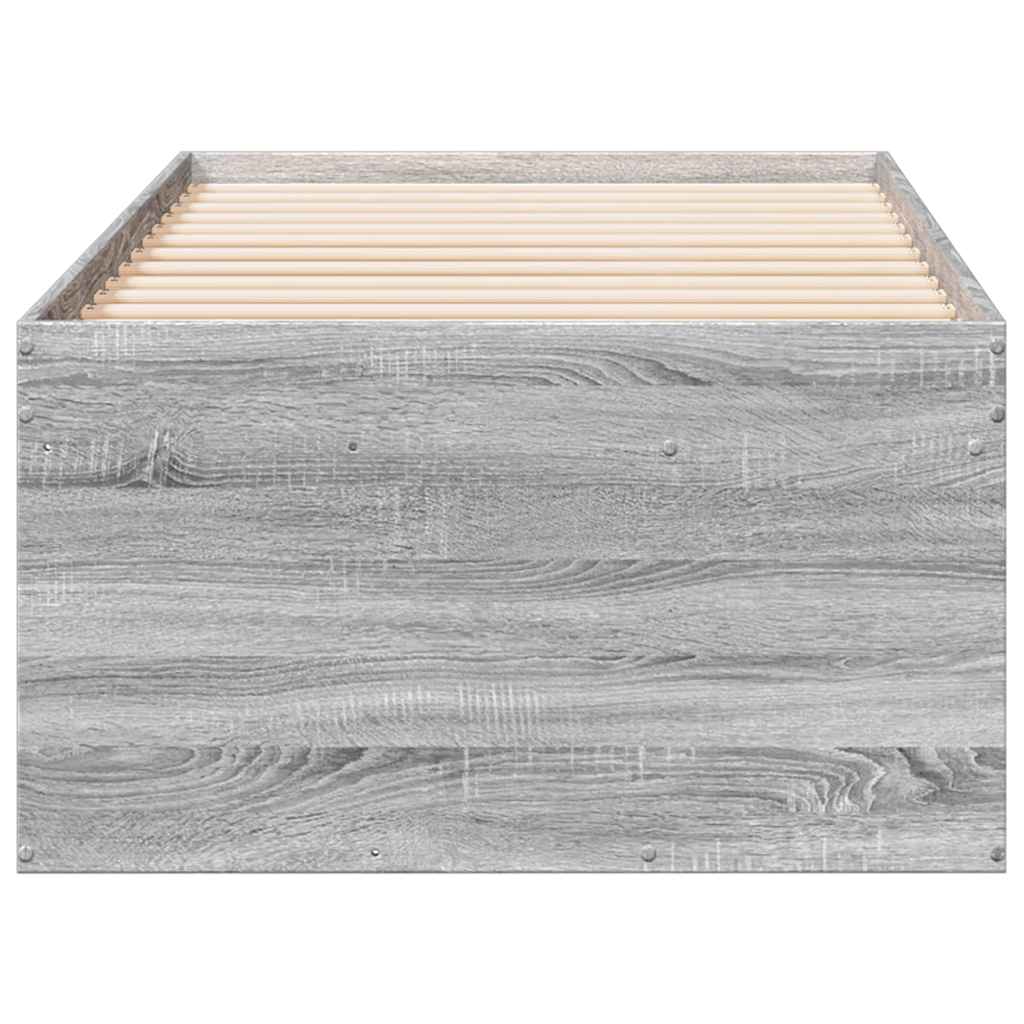 Lit de jour avec tiroirs sans matelas sonoma gris 100x200 cm - XIOS