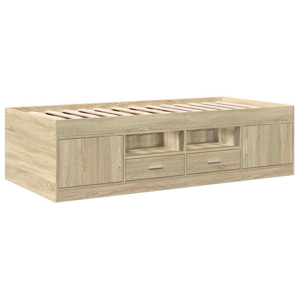 Lit de jour avec tiroirs sans matelas chêne sonoma 90x200 cm - XIOS