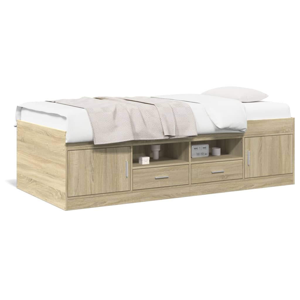 Lit de jour avec tiroirs sans matelas chêne sonoma 75x190 cm - XIOS