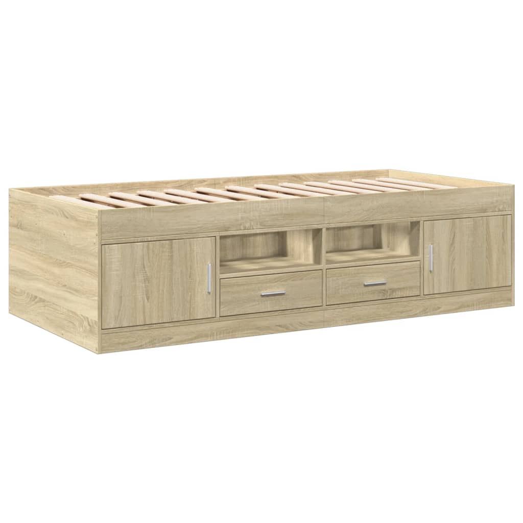 Lit de jour avec tiroirs sans matelas chêne sonoma 75x190 cm - XIOS