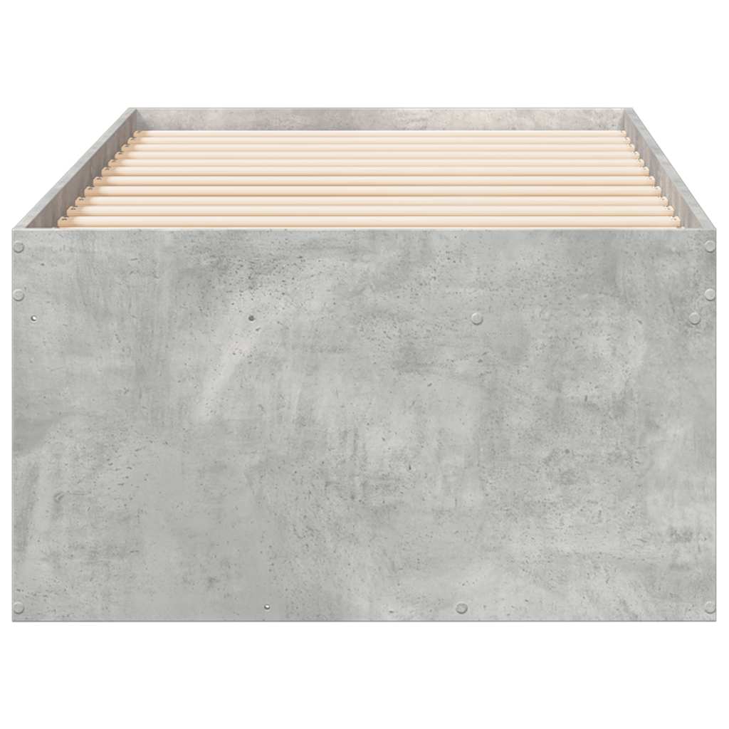 Lit de jour avec tiroirs sans matelas gris béton 75x190 cm - XIOS