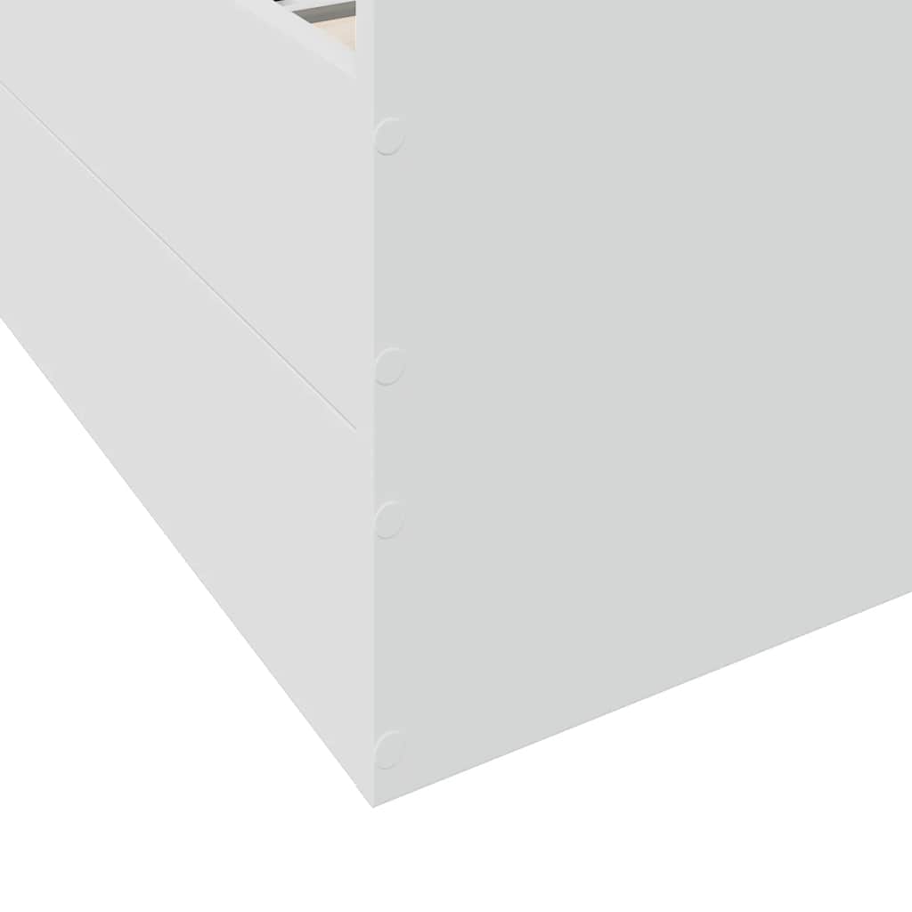 Cadre de lit avec tiroirs sans matelas blanc 160x200 cm - XIOS