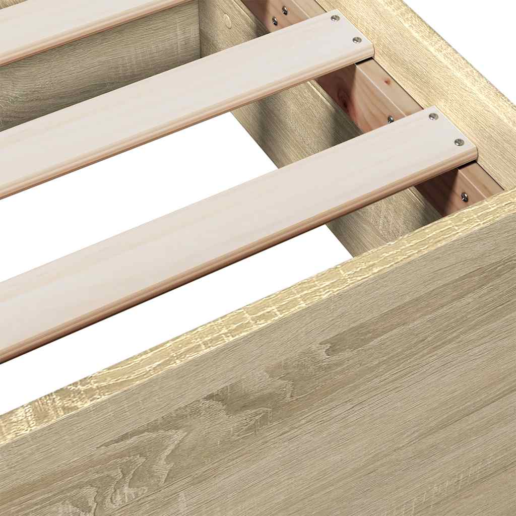 Cadre de lit avec tiroirs sans matelas chêne sonoma 120x200 cm - XIOS