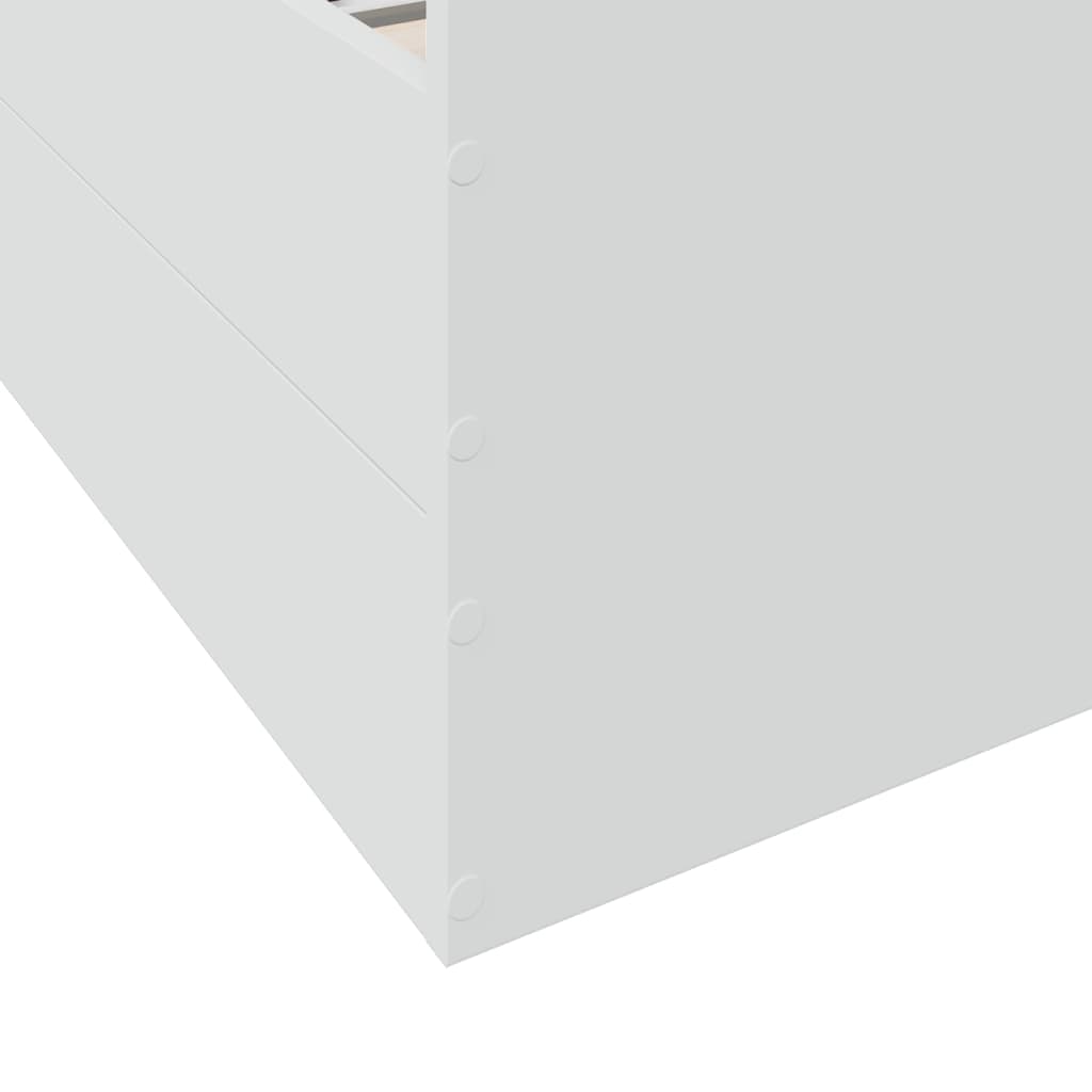 Cadre de lit avec tiroirs sans matelas blanc 90x190 cm - XIOS