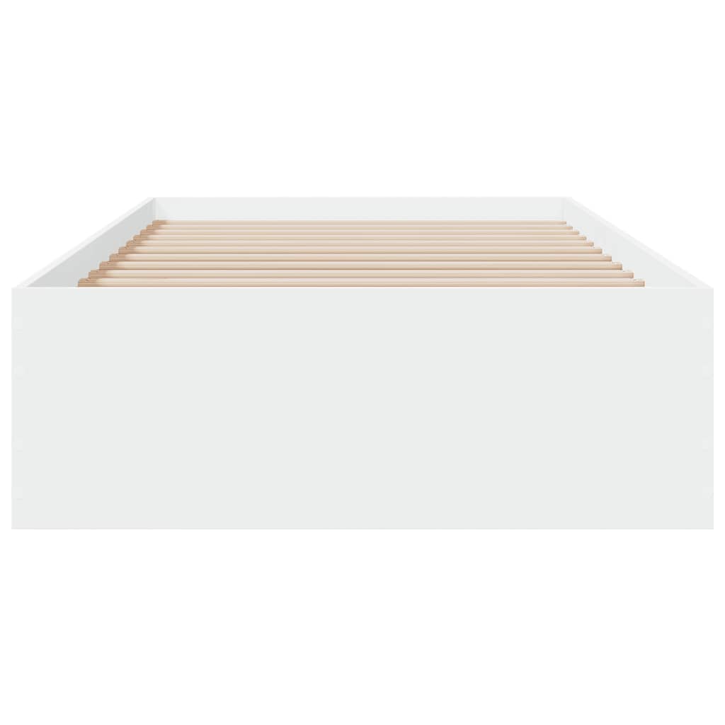 Cadre de lit avec tiroirs sans matelas blanc 100x200 cm - XIOS