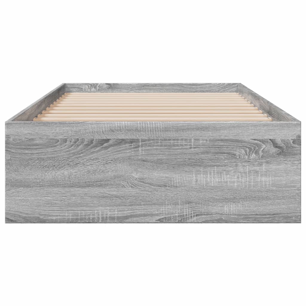 Cadre de lit avec tiroirs sans matelas sonoma gris 100x200 cm - XIOS