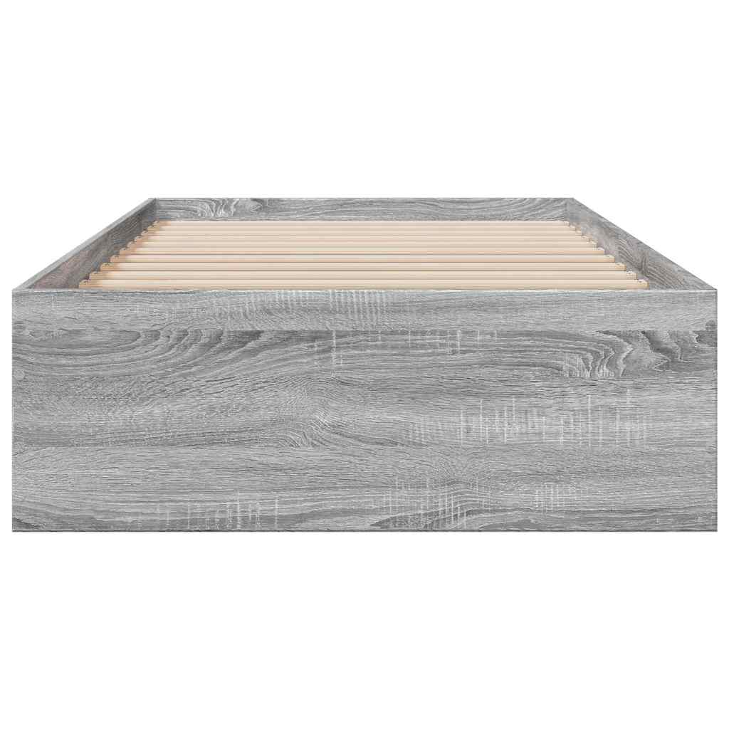 Cadre de lit avec tiroirs sans matelas sonoma gris 100x200 cm - XIOS