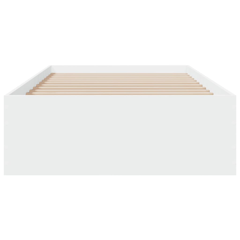 Cadre de lit avec tiroirs sans matelas blanc 90x200 cm - XIOS