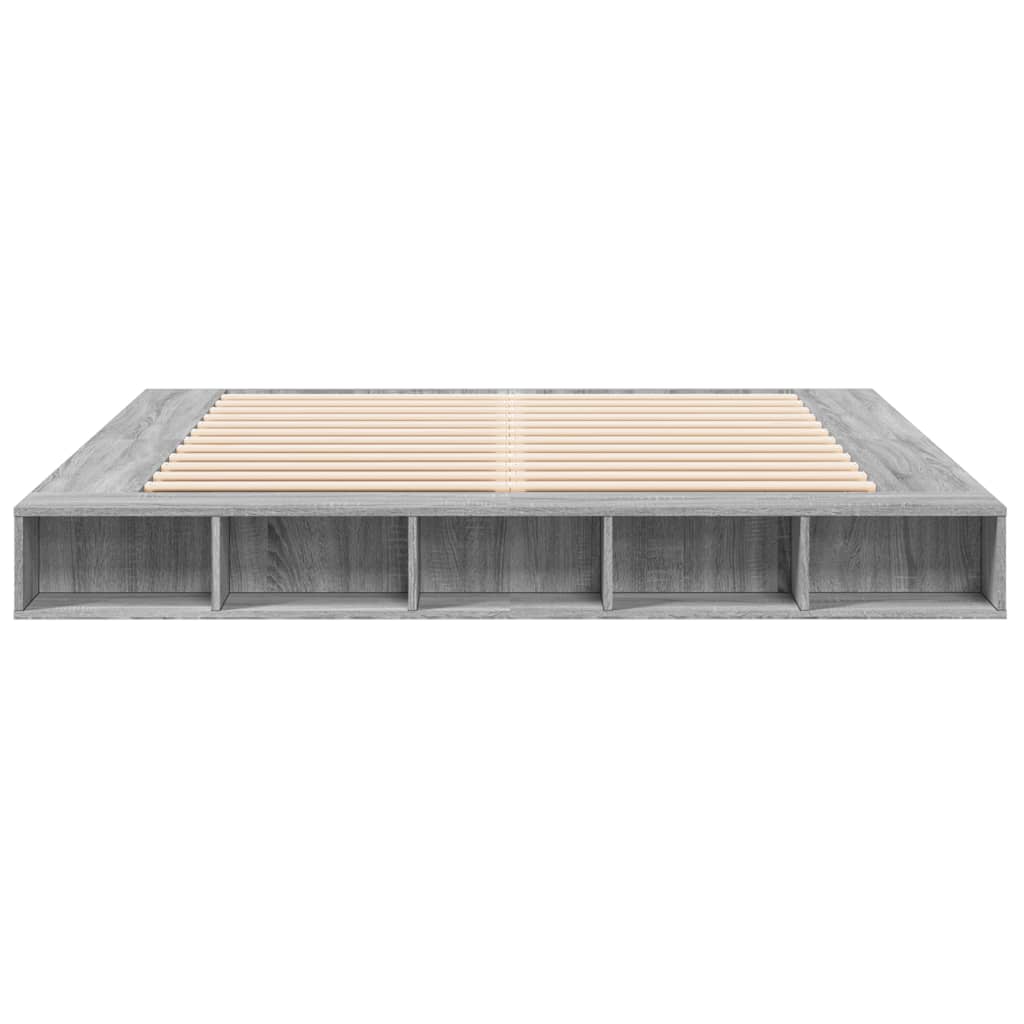 Cadre de lit sans matelas sonoma gris 180x200 cm - XIOS