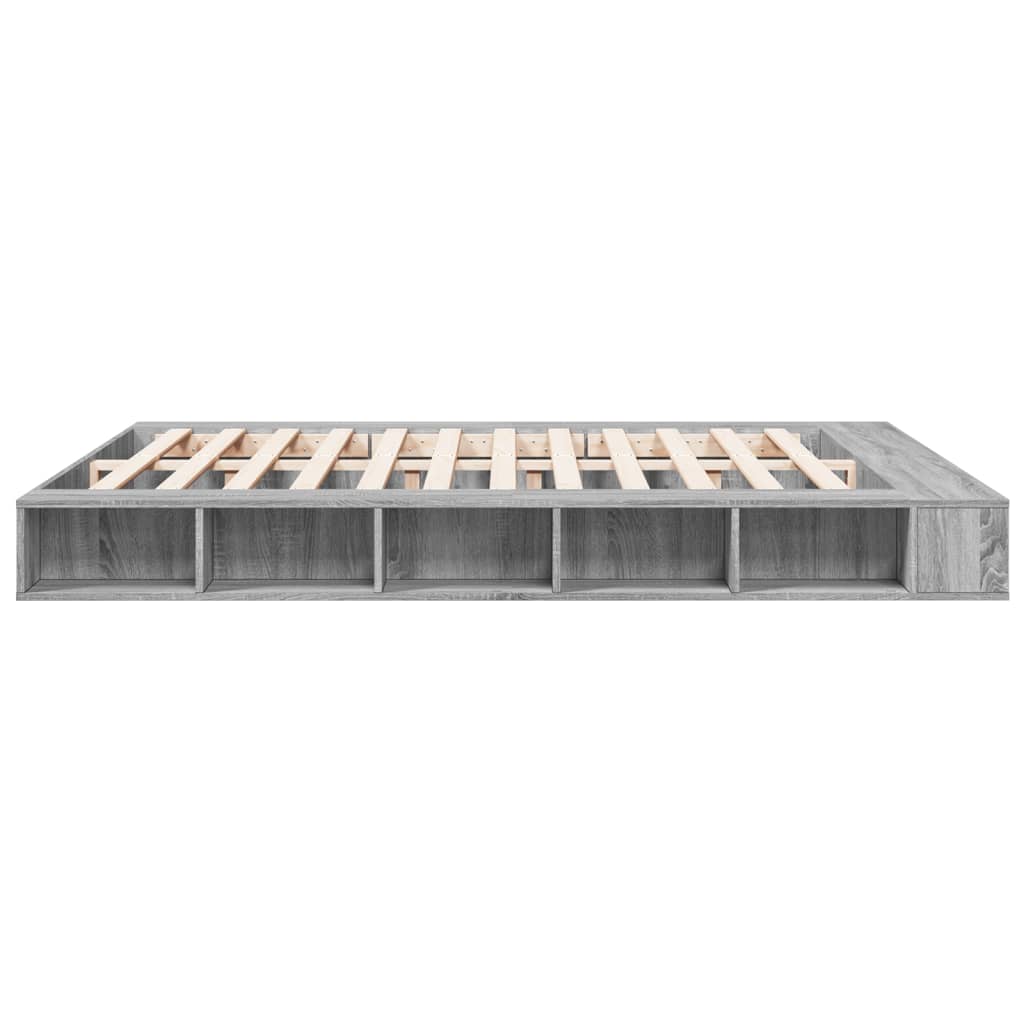 Cadre de lit sans matelas sonoma gris 180x200 cm - XIOS