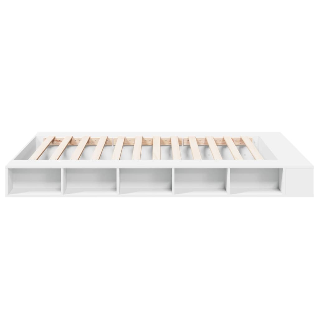 Cadre de lit sans matelas blanc 160x200 cm - XIOS