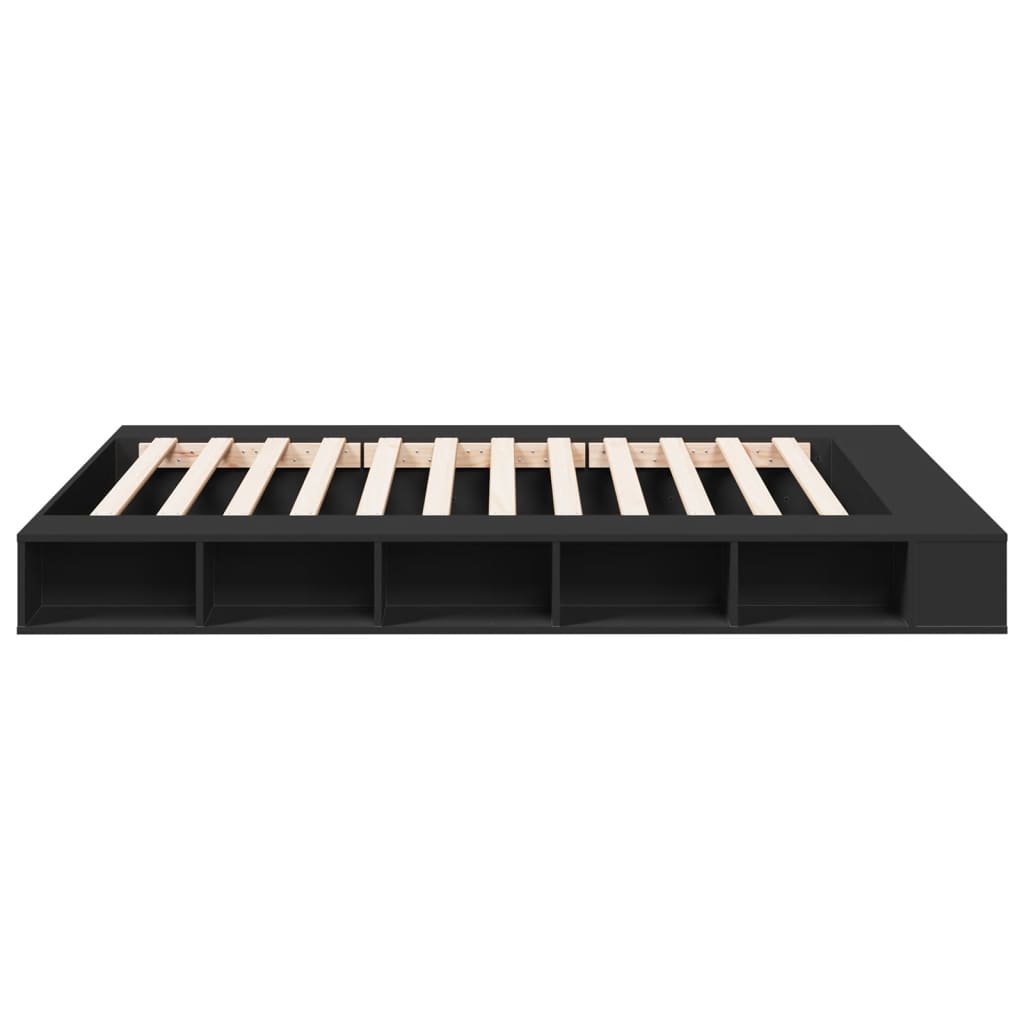 Cadre de lit sans matelas noir 160x200 cm - XIOS