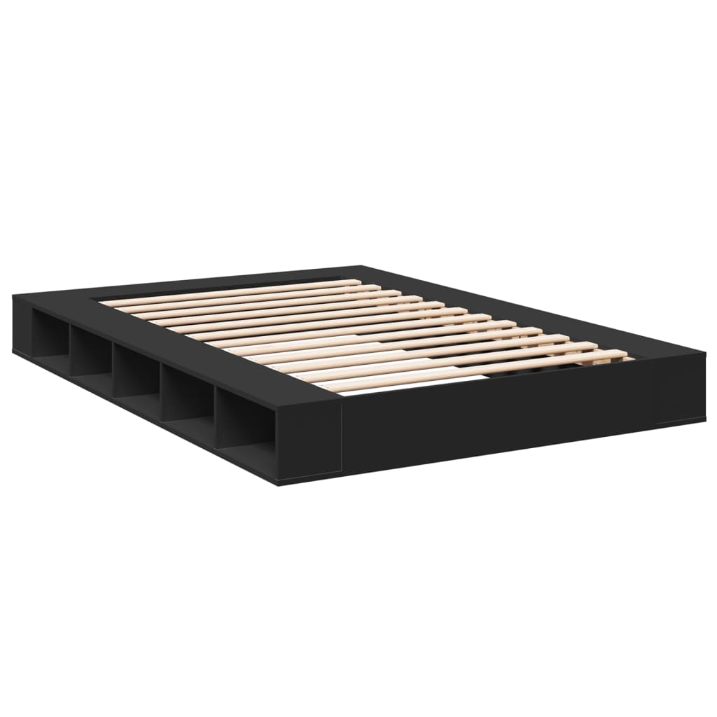 Cadre de lit sans matelas noir 160x200 cm - XIOS