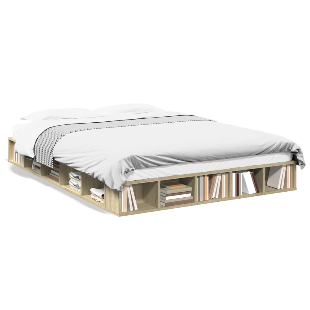 Cadre de lit sans matelas chêne sonoma 160x200 cm - XIOS