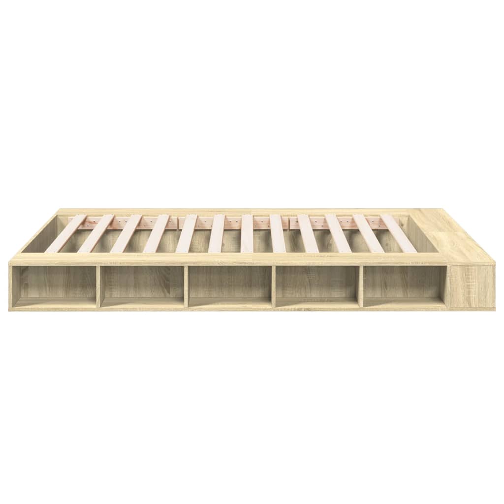 Cadre de lit sans matelas chêne sonoma 150x200 cm - XIOS