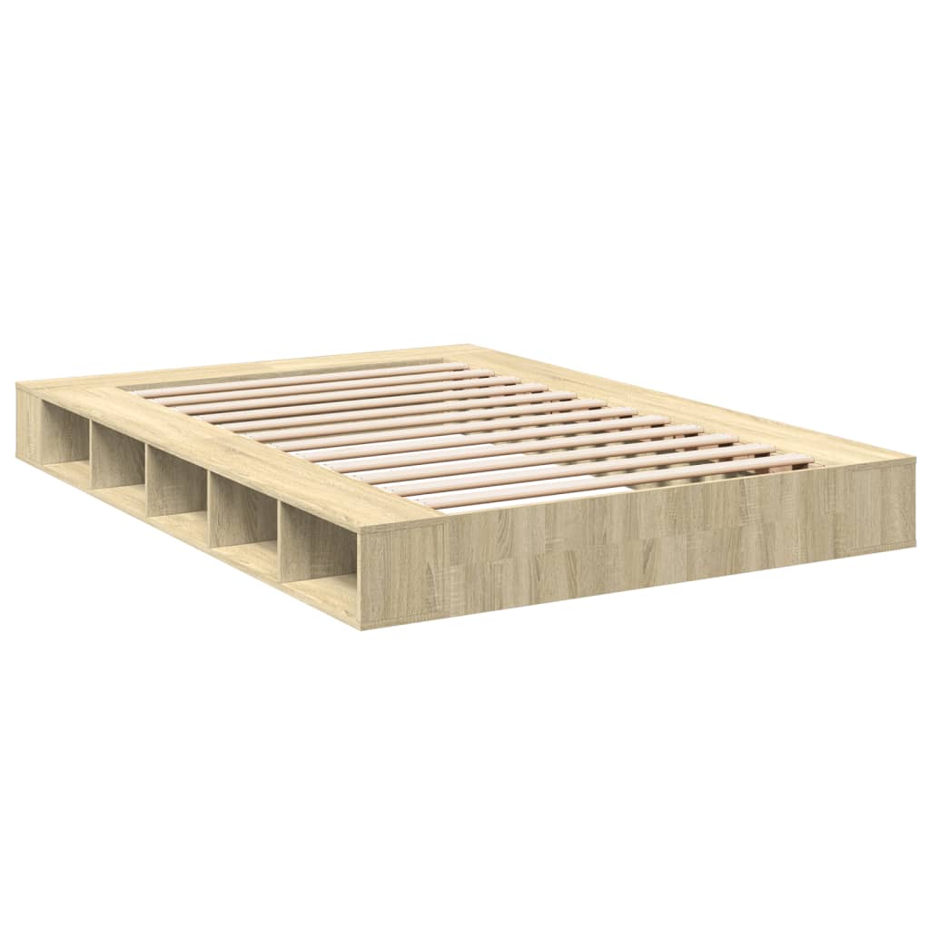 Cadre de lit sans matelas chêne sonoma 150x200 cm - XIOS