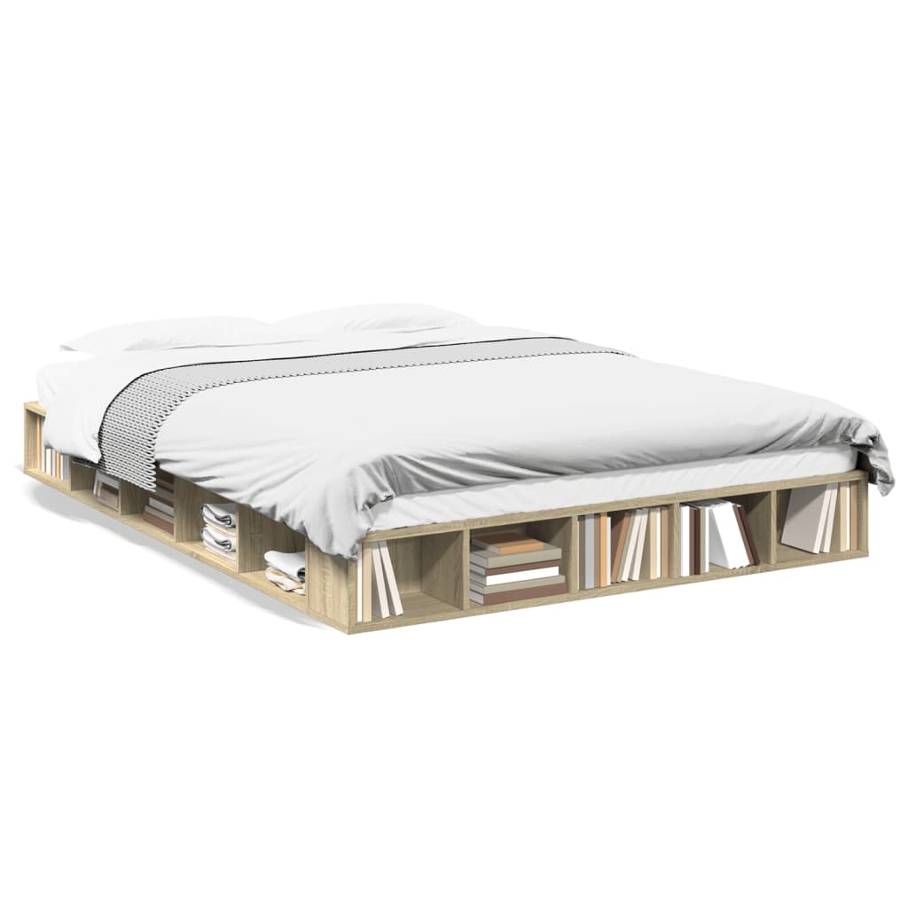 Cadre de lit sans matelas chêne sonoma 140x200 cm - XIOS