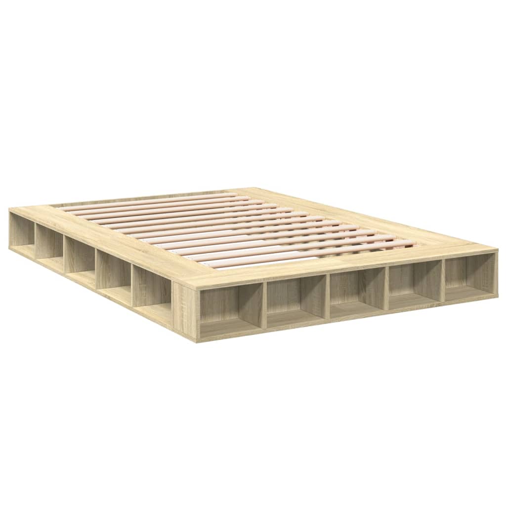 Cadre de lit sans matelas chêne sonoma 140x200 cm - XIOS
