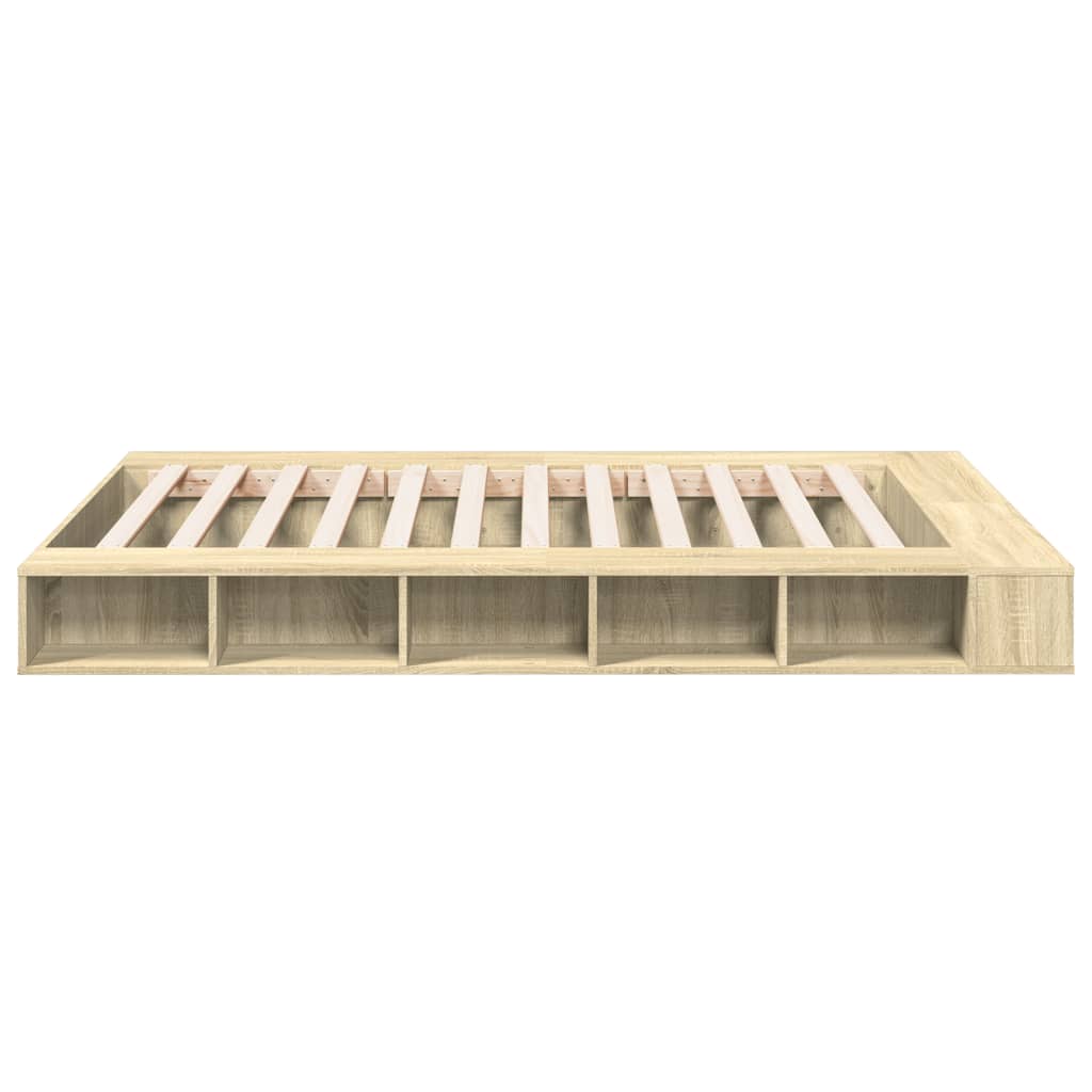 Cadre de lit sans matelas chêne sonoma 140x200 cm - XIOS