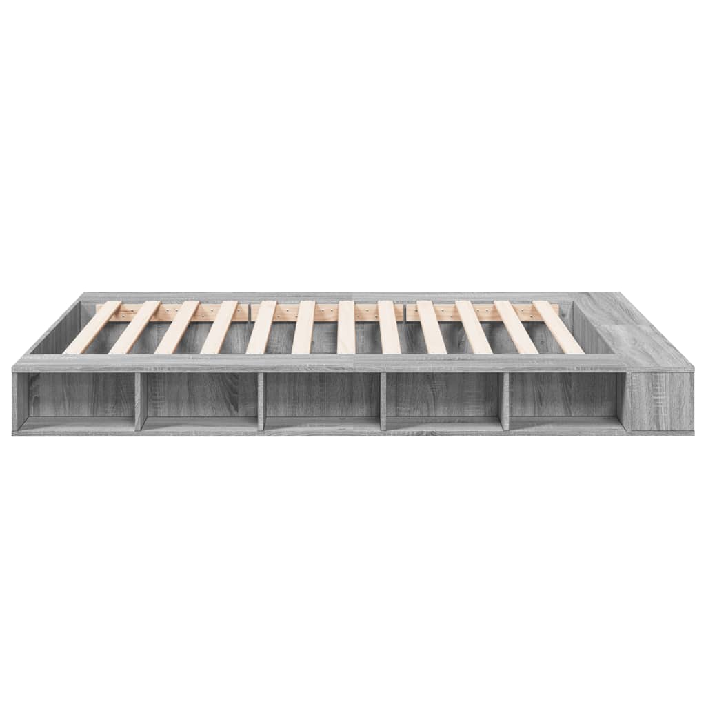 Cadre de lit sans matelas sonoma gris 140x200 cm - XIOS