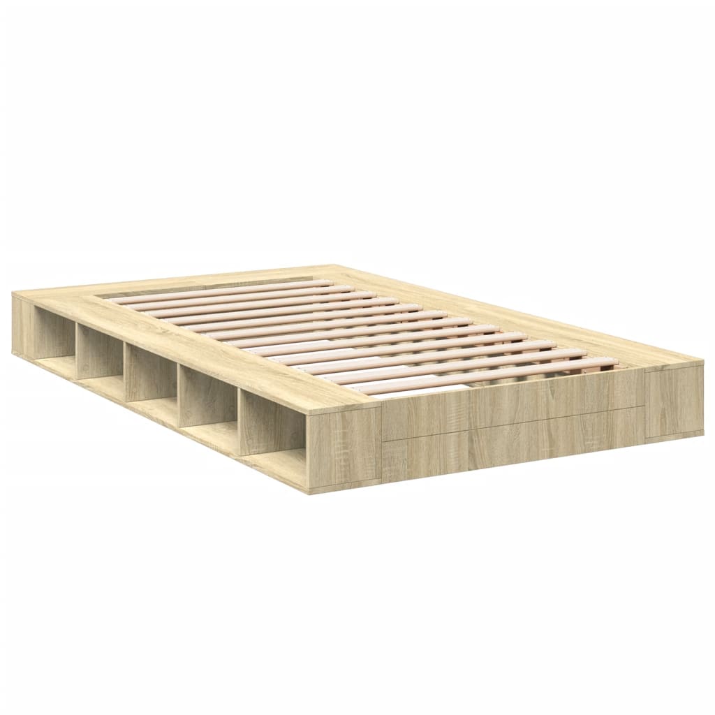 Cadre de lit sans matelas chêne sonoma 120x200 cm - XIOS
