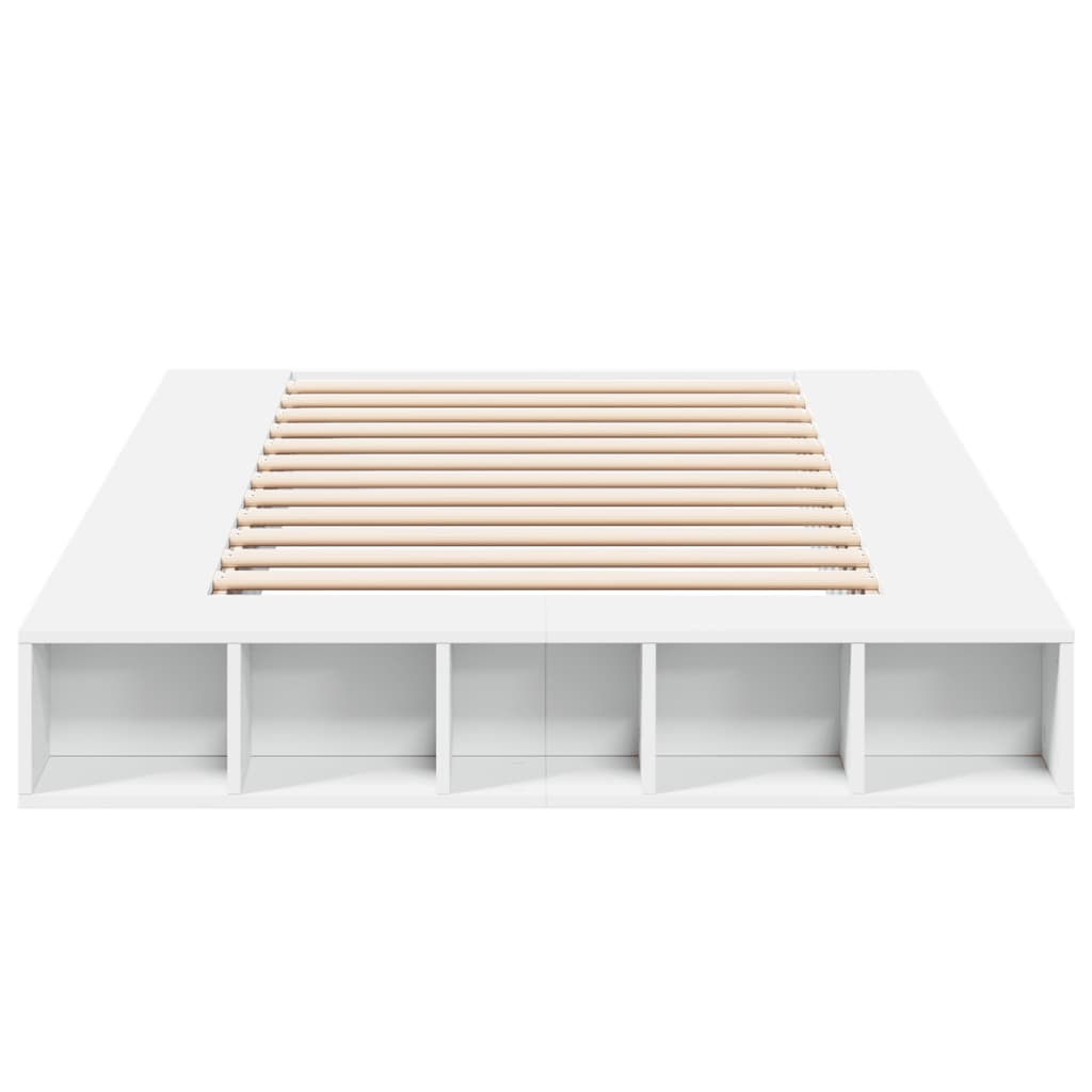 Cadre de lit sans matelas blanc 135x190 cm - XIOS