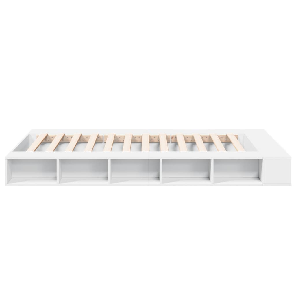 Cadre de lit sans matelas blanc 135x190 cm - XIOS