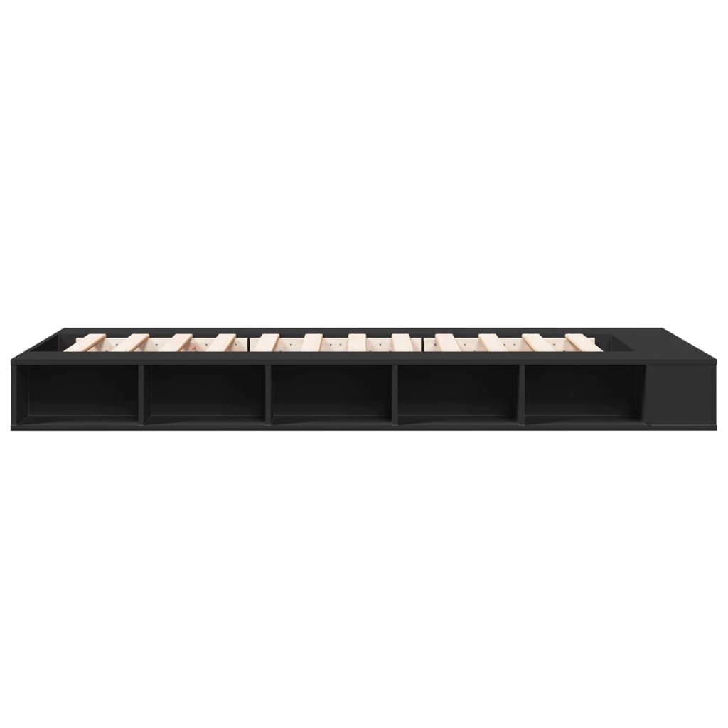 Cadre de lit sans matelas noir 100x200 cm - XIOS