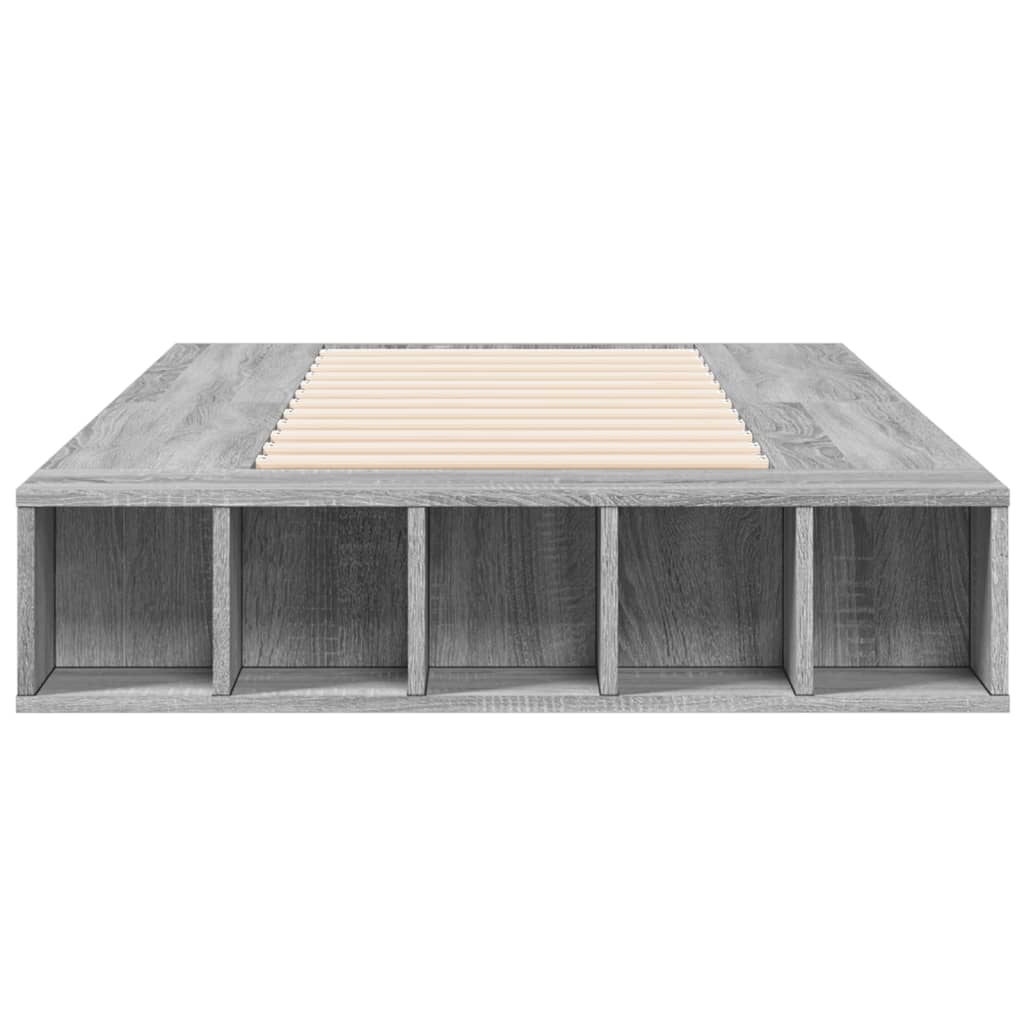 Cadre de lit sans matelas sonoma gris 100x200 cm - XIOS