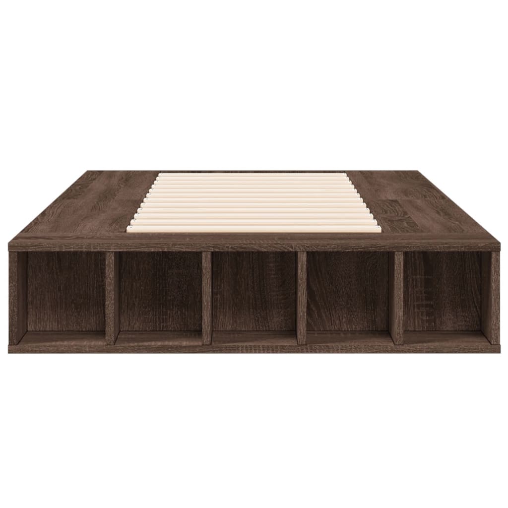 Cadre de lit sans matelas chêne marron 90x200 cm - XIOS