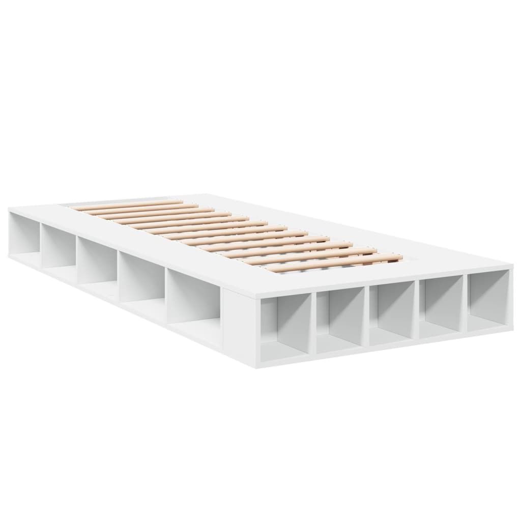Cadre de lit sans matelas blanc 90x190 cm - XIOS