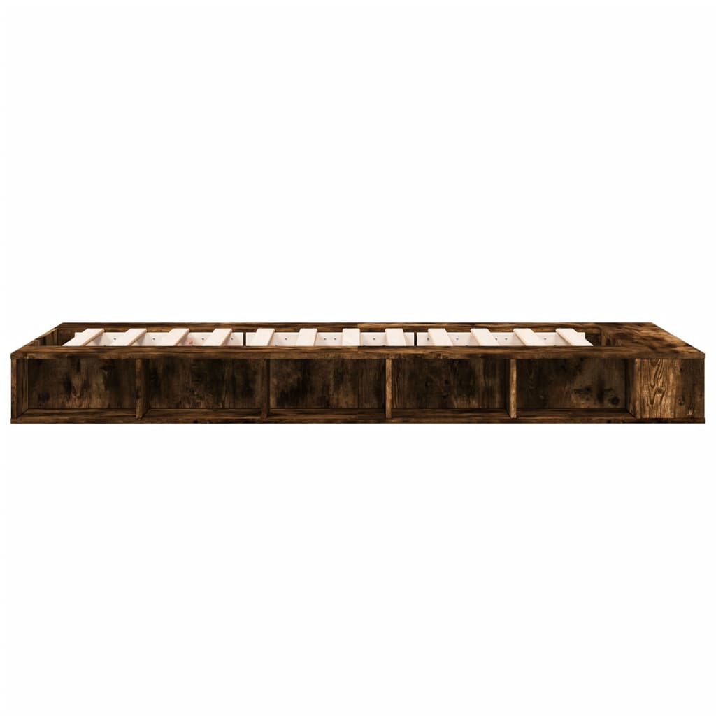 Cadre de lit sans matelas chêne fumé 90x190 cm - XIOS