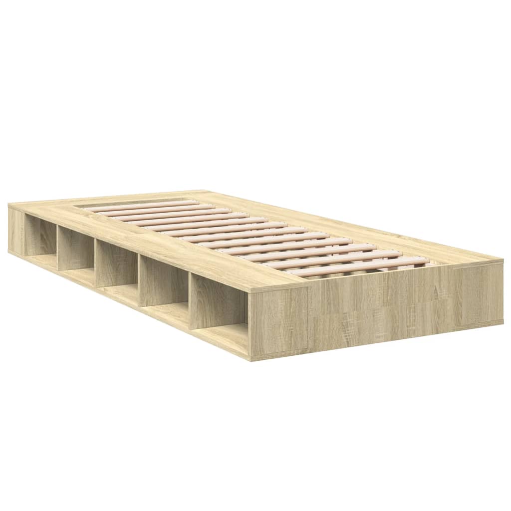 Cadre de lit sans matelas chêne sonoma 75x190 cm - XIOS
