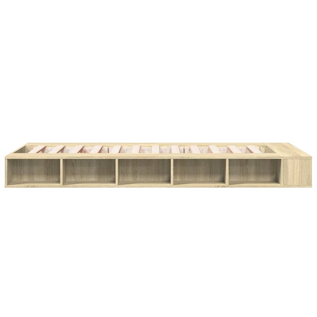 Cadre de lit sans matelas chêne sonoma 75x190 cm - XIOS