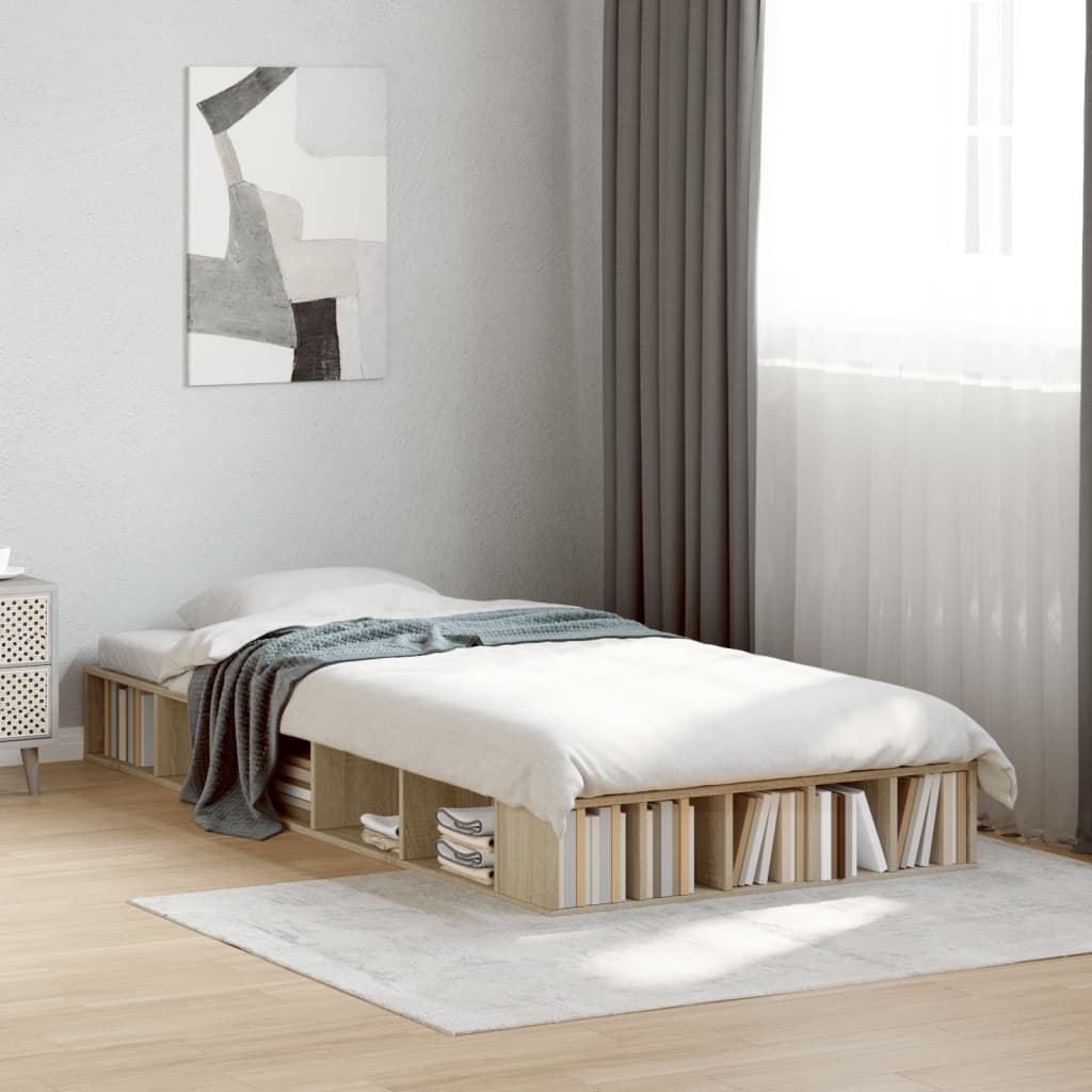 Cadre de lit sans matelas chêne sonoma 75x190 cm - XIOS