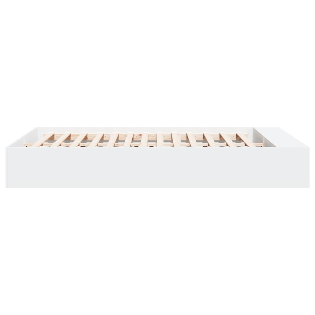 Cadre de lit sans matelas blanc 150x200 cm - XIOS