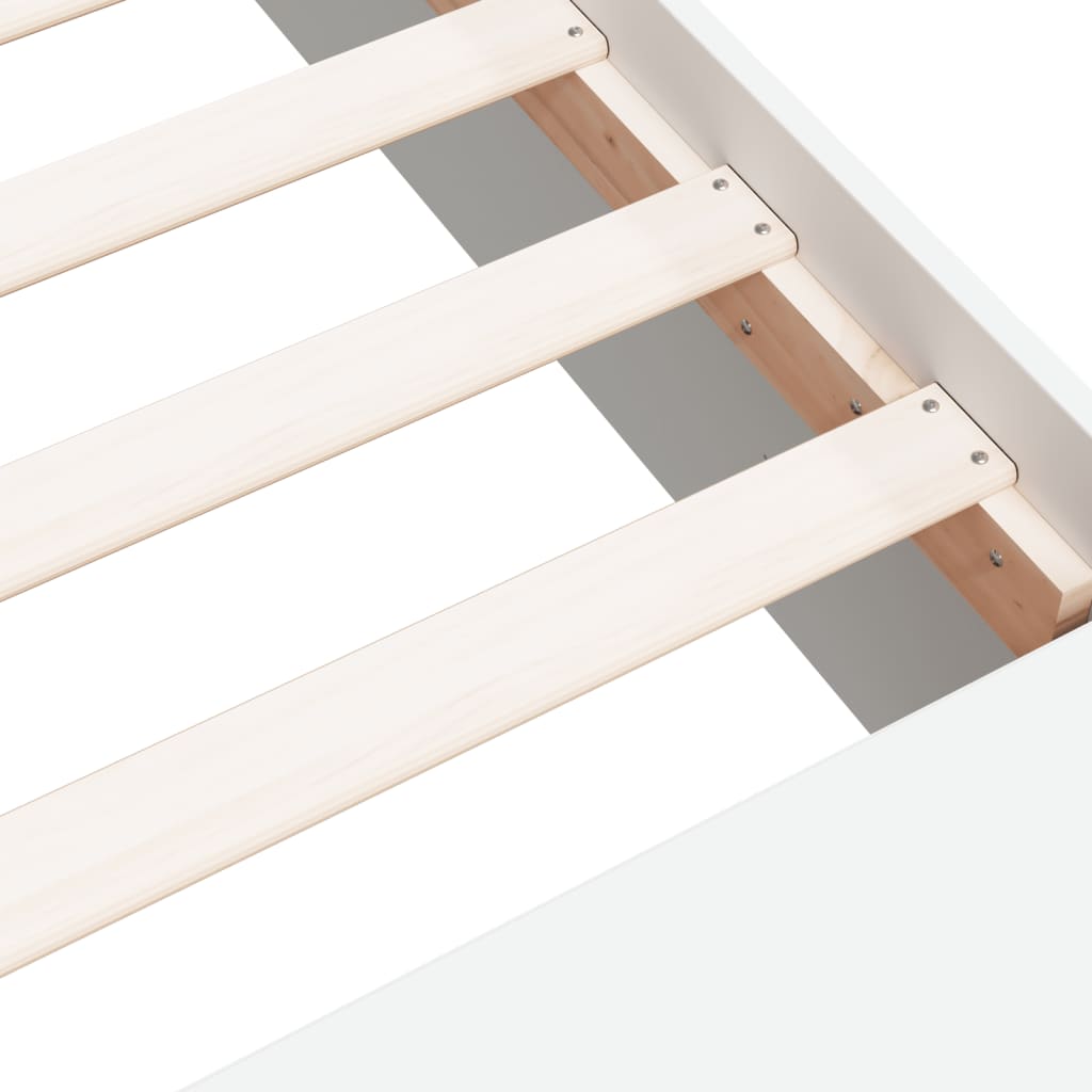 Cadre de lit sans matelas blanc 150x200 cm - XIOS