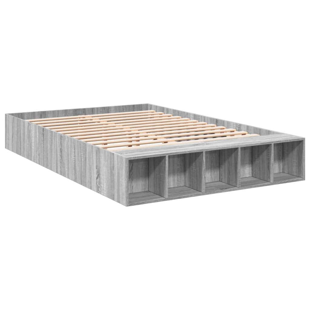 Cadre de lit sans matelas sonoma gris 140x200 cm - XIOS