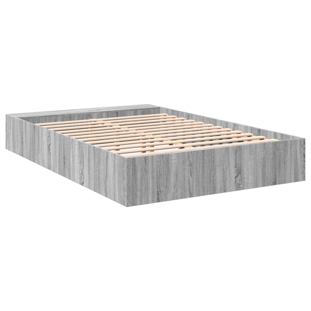 Cadre de lit sans matelas sonoma gris 140x200 cm - XIOS