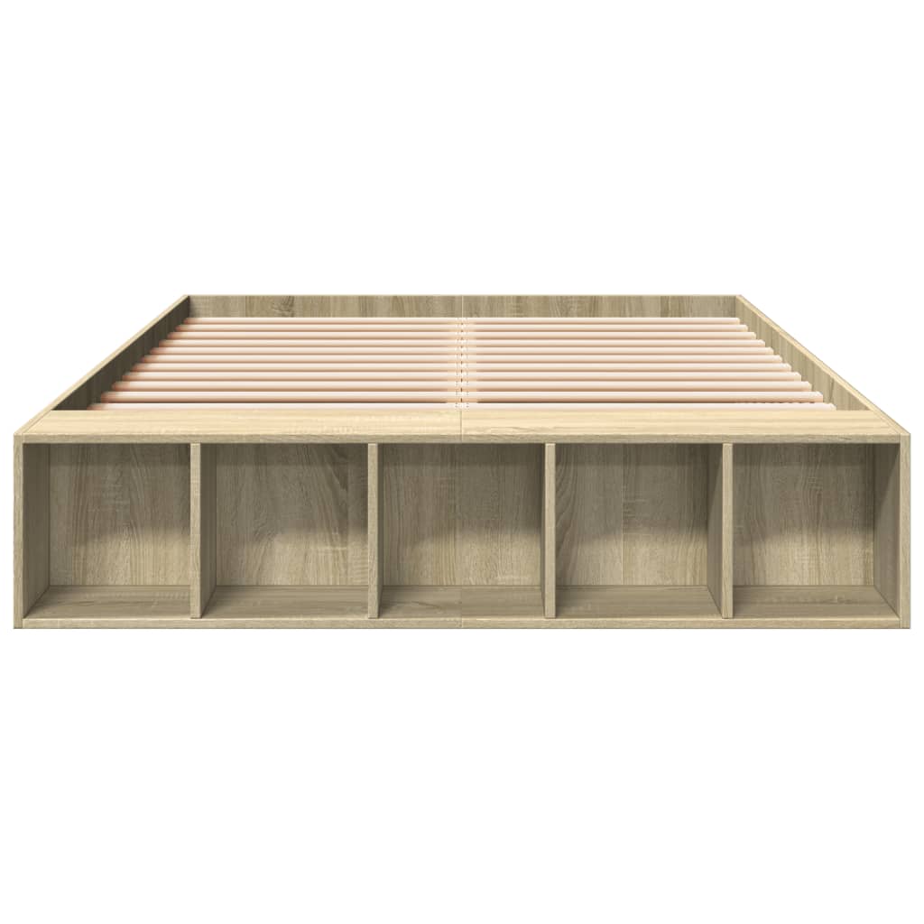Cadre de lit sans matelas chêne sonoma 135x190 cm - XIOS