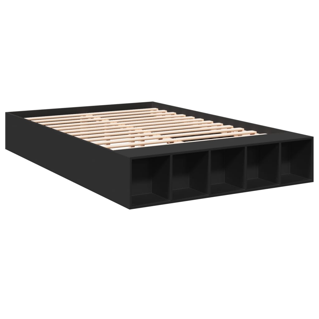 Cadre de lit sans matelas noir 120x190 cm - XIOS