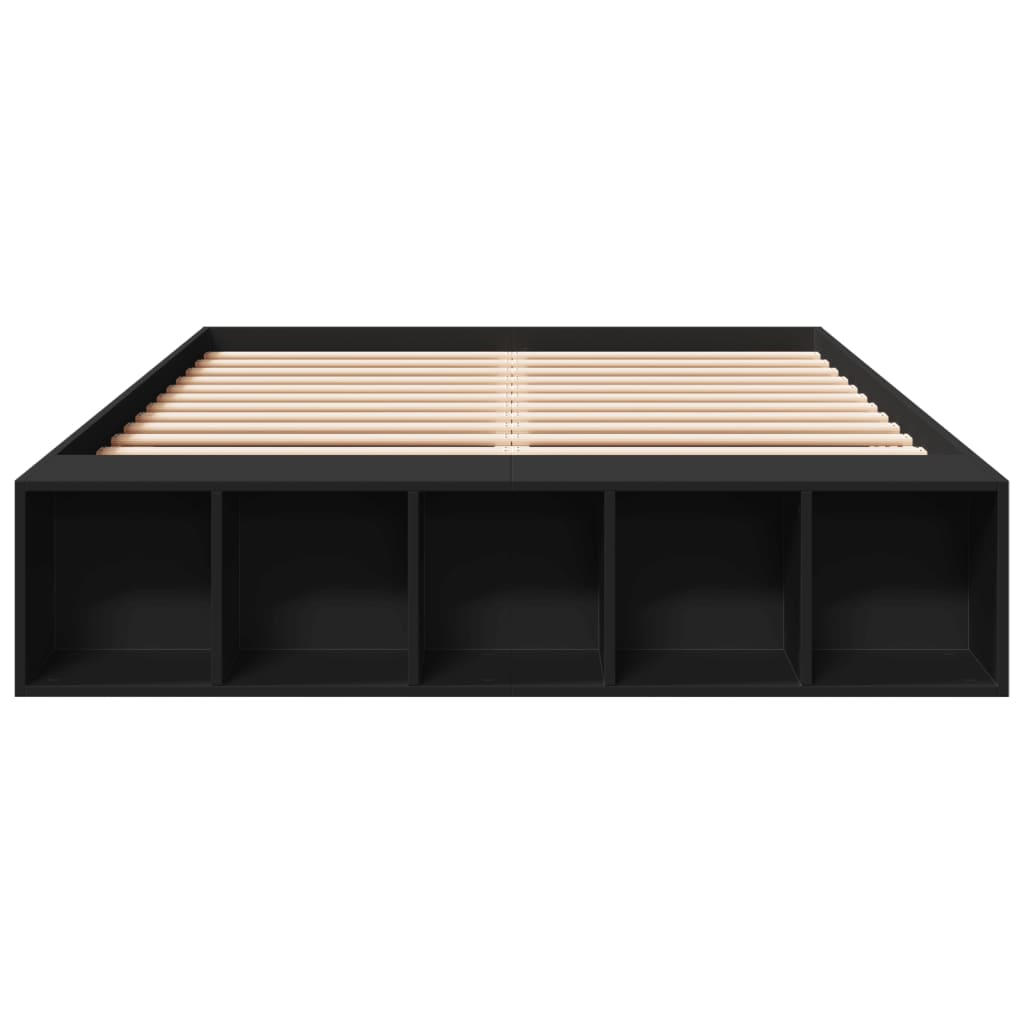 Cadre de lit sans matelas noir 120x190 cm - XIOS