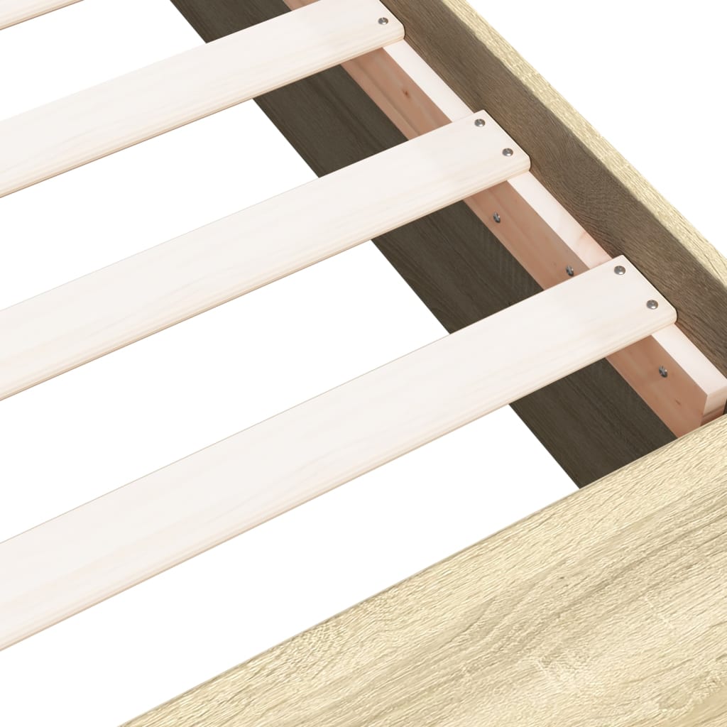 Cadre de lit sans matelas chêne sonoma 100x200 cm - XIOS