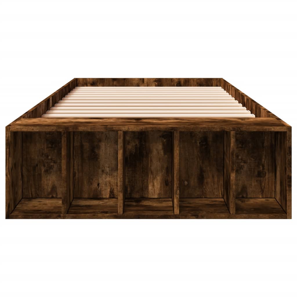 Cadre de lit sans matelas chêne fumé 90x200 cm - XIOS