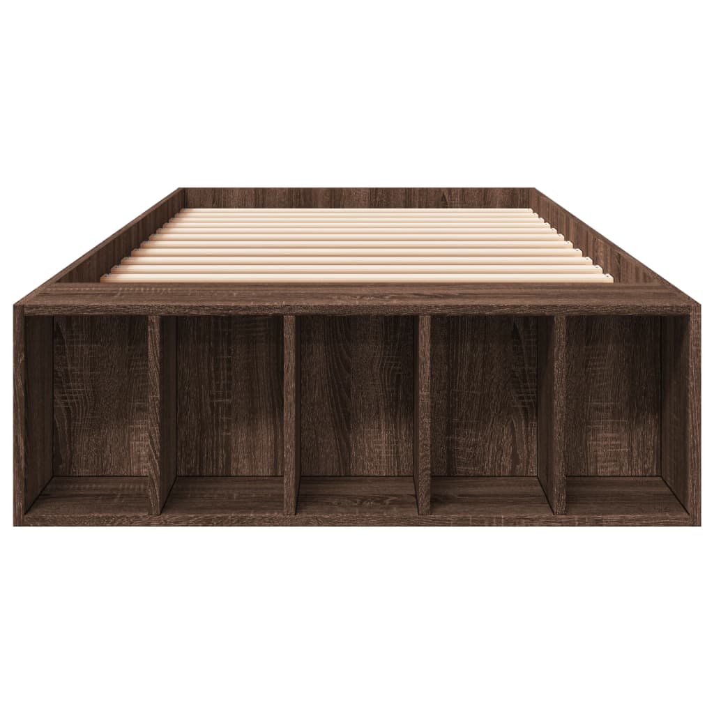 Cadre de lit sans matelas chêne marron 90x200 cm - XIOS