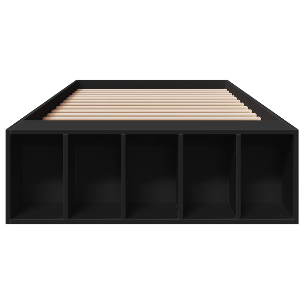 Cadre de lit sans matelas noir 90x190 cm - XIOS