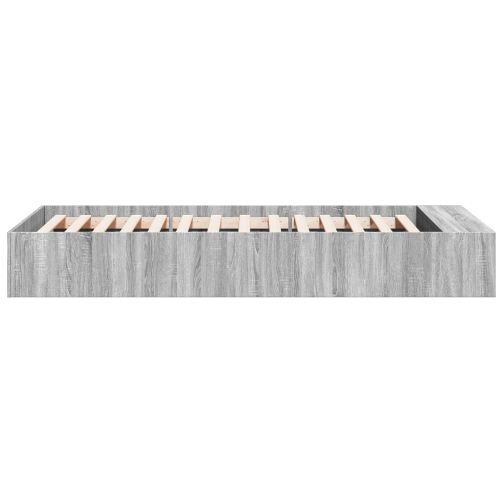 Cadre de lit sans matelas sonoma gris 90x190 cm - XIOS