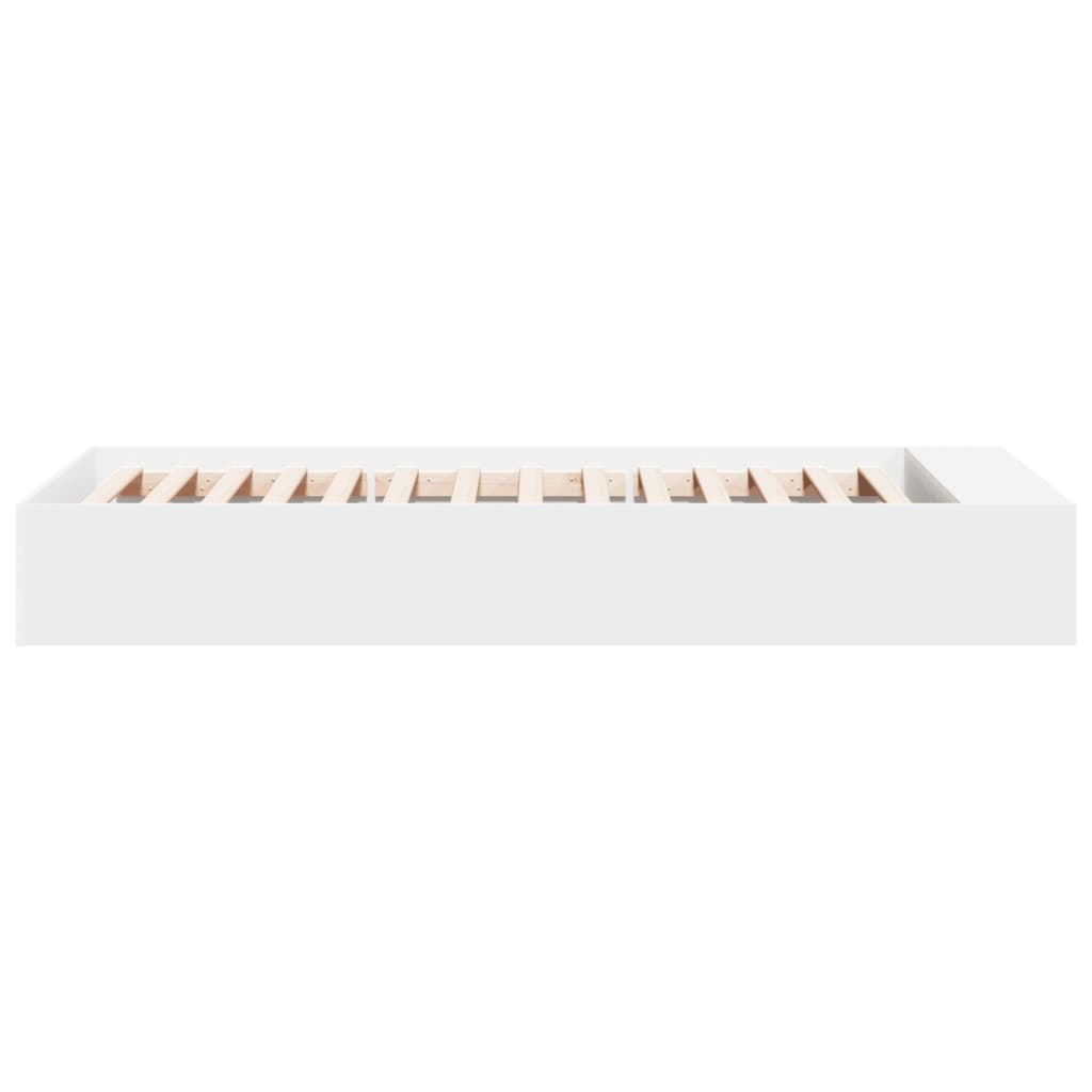 Cadre de lit sans matelas blanc 75x190 cm - XIOS