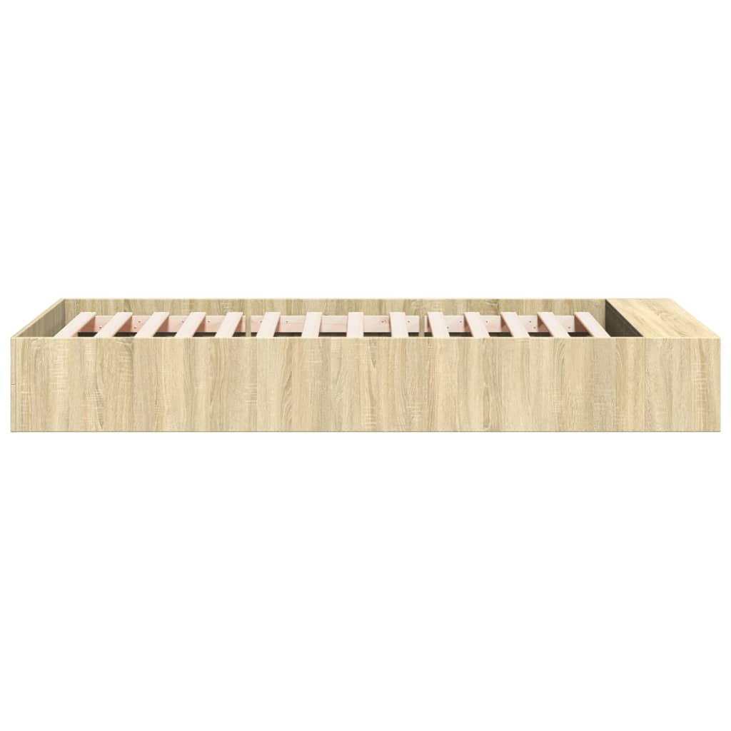 Cadre de lit sans matelas chêne sonoma 75x190 cm - XIOS