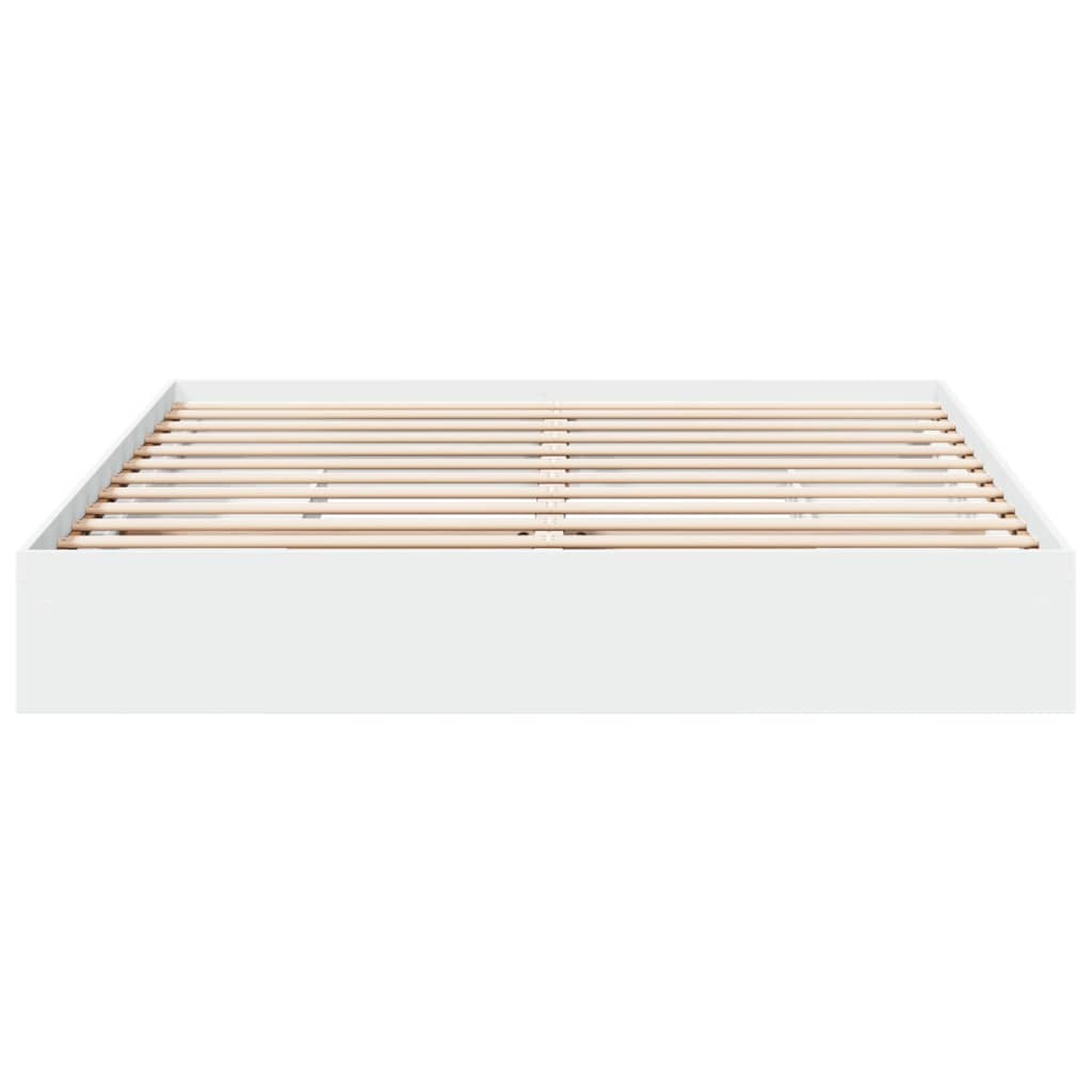Cadre de lit avec tiroirs sans matelas blanc 200x200 cm - XIOS